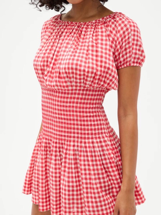 Frankie's Bikinis Dresses & Skirts - Frankie’s Bikinis Sadie Gingham Mini Dress